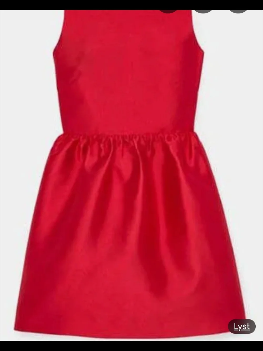 KATE SPADE Red FIT AND FLARE Bow Back Satin Mini Dress